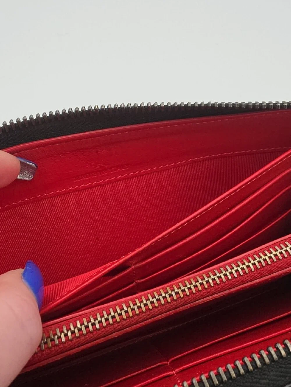 Christian Louboutin Black Studded Gold/Silver/Gun Metal Zip Long Wallet (EUC)✨️